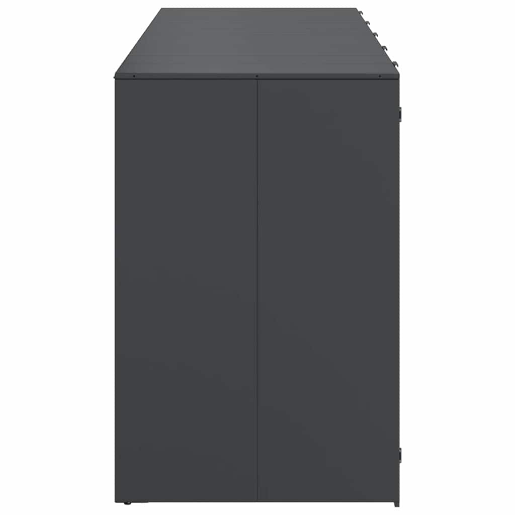 Wheelie Bin Storage for 5 Bins Anthracite 340 x 77.5 x 115.5 cm