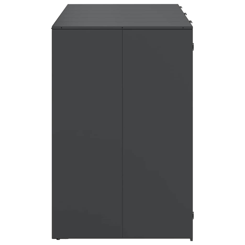 Wheelie Bin Storage for 3 Bins Anthracite 204 x 77.5 x 115.5 cm