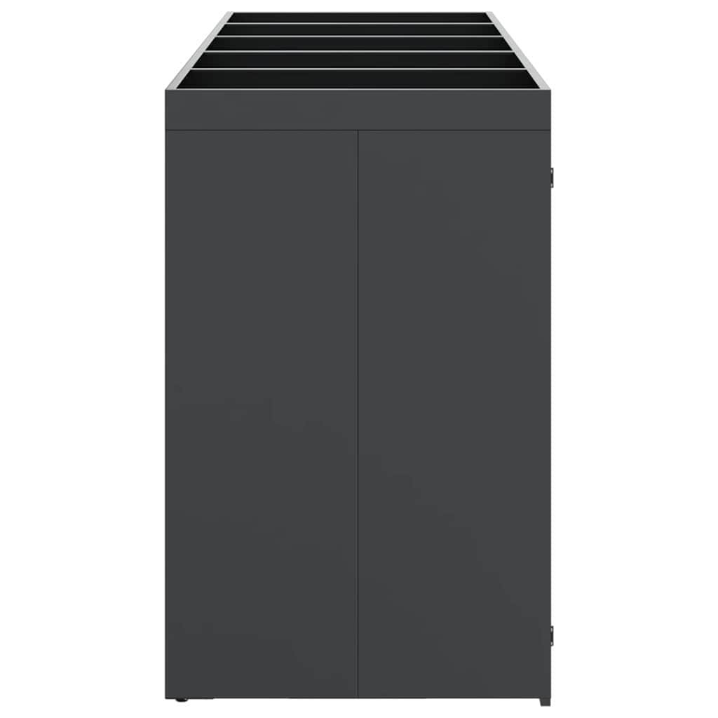 Wheelie Bin Storage for 5 Bins Anthracite 340 x 77.5 x 121.5 cm