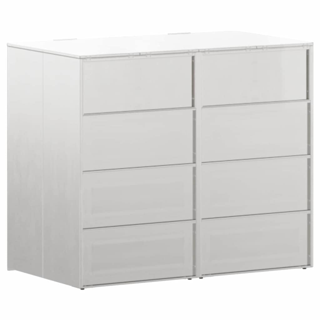 Wheelie Bin Storage for 2 Bins Silver 136 x 77.5 x 115.5 cm