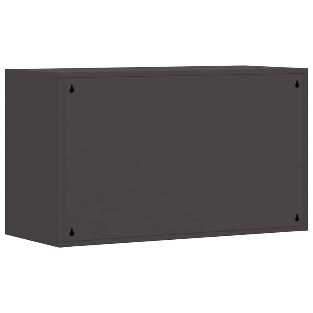Wall Cabinet for Garage with Gas-lift Door Black