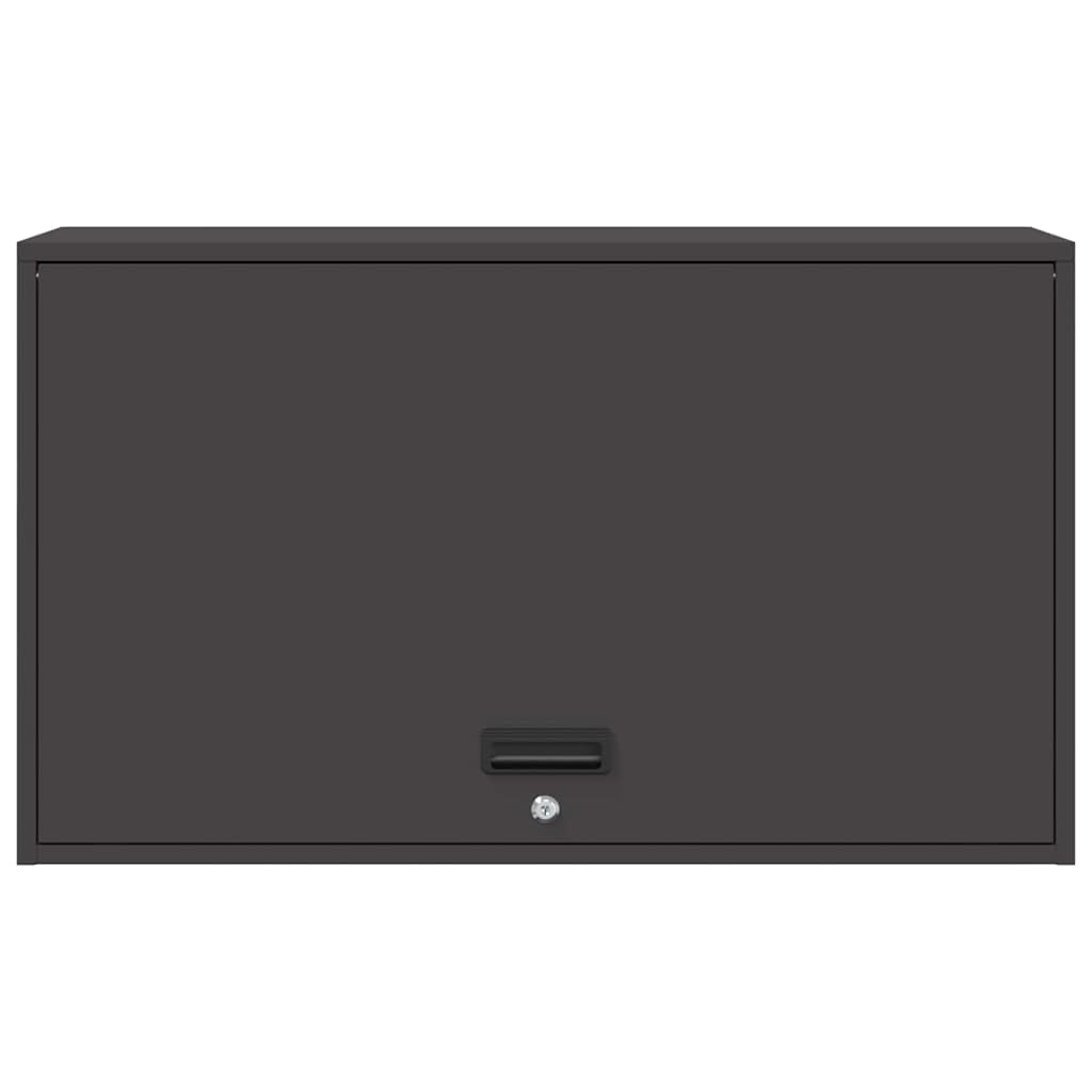 Wall Cabinet for Garage with Gas-lift Door Black