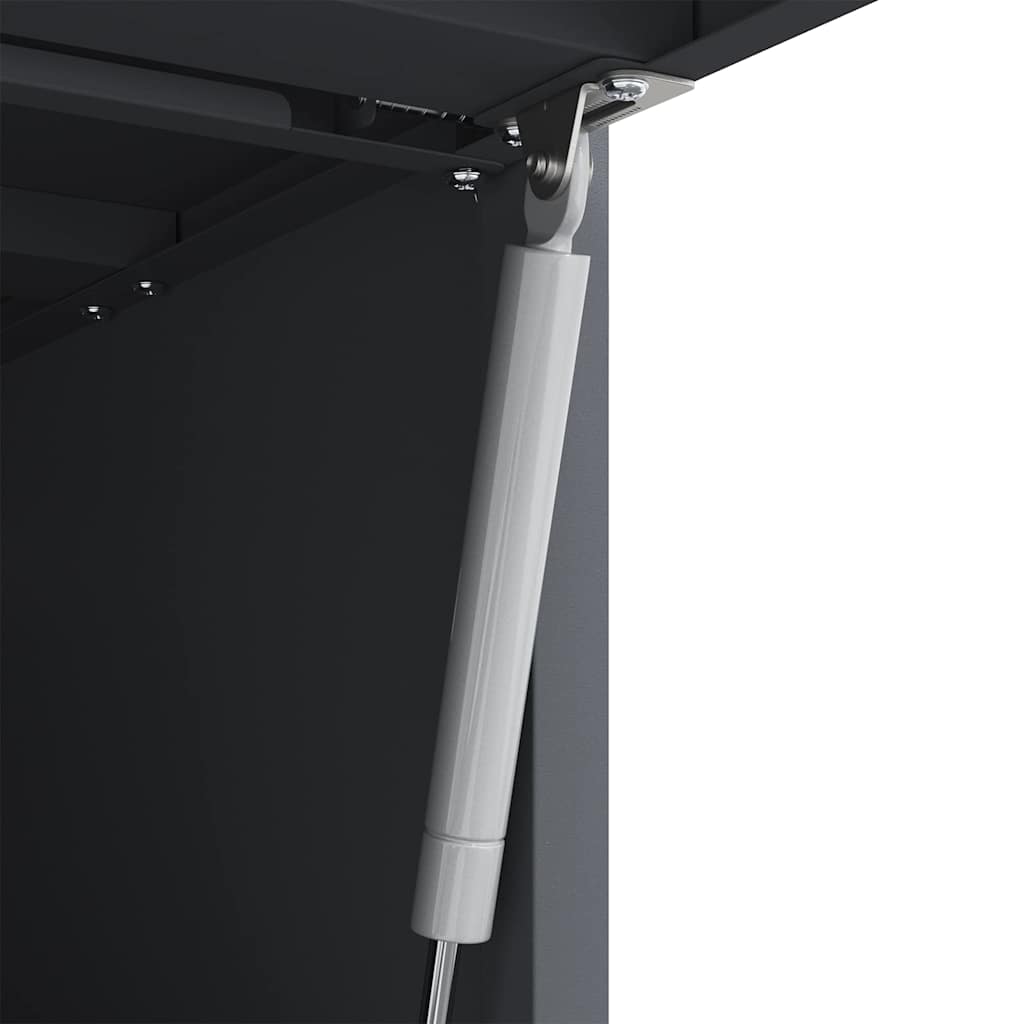 Wall Cabinet for Garage with Gas-lift Door Anthracite