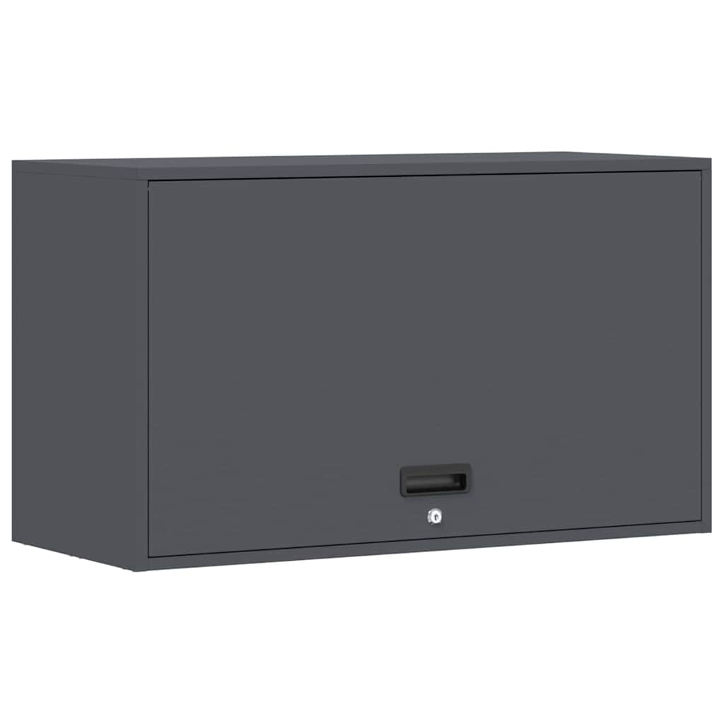 Wall Cabinet for Garage with Gas-lift Door Anthracite