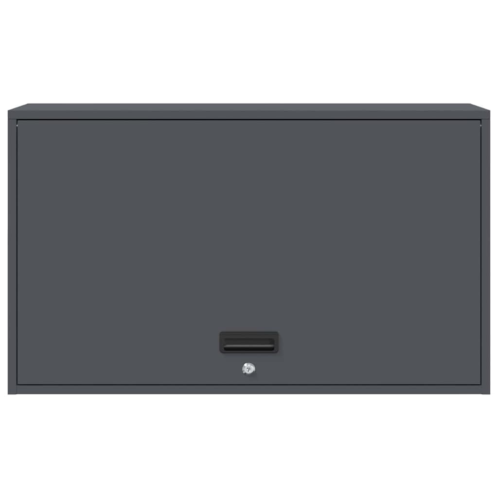 Wall Cabinet for Garage with Gas-lift Door Anthracite