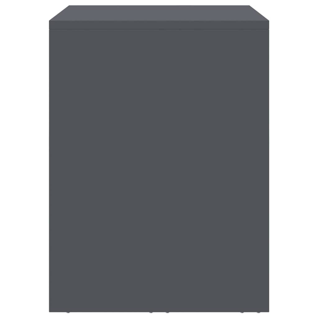 Wall Cabinet for Garage with Gas-lift Door Anthracite