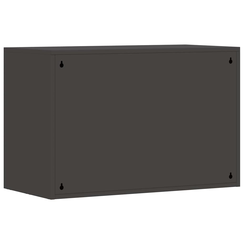 Wall Cabinet for Garage with Gas-lift Door Black