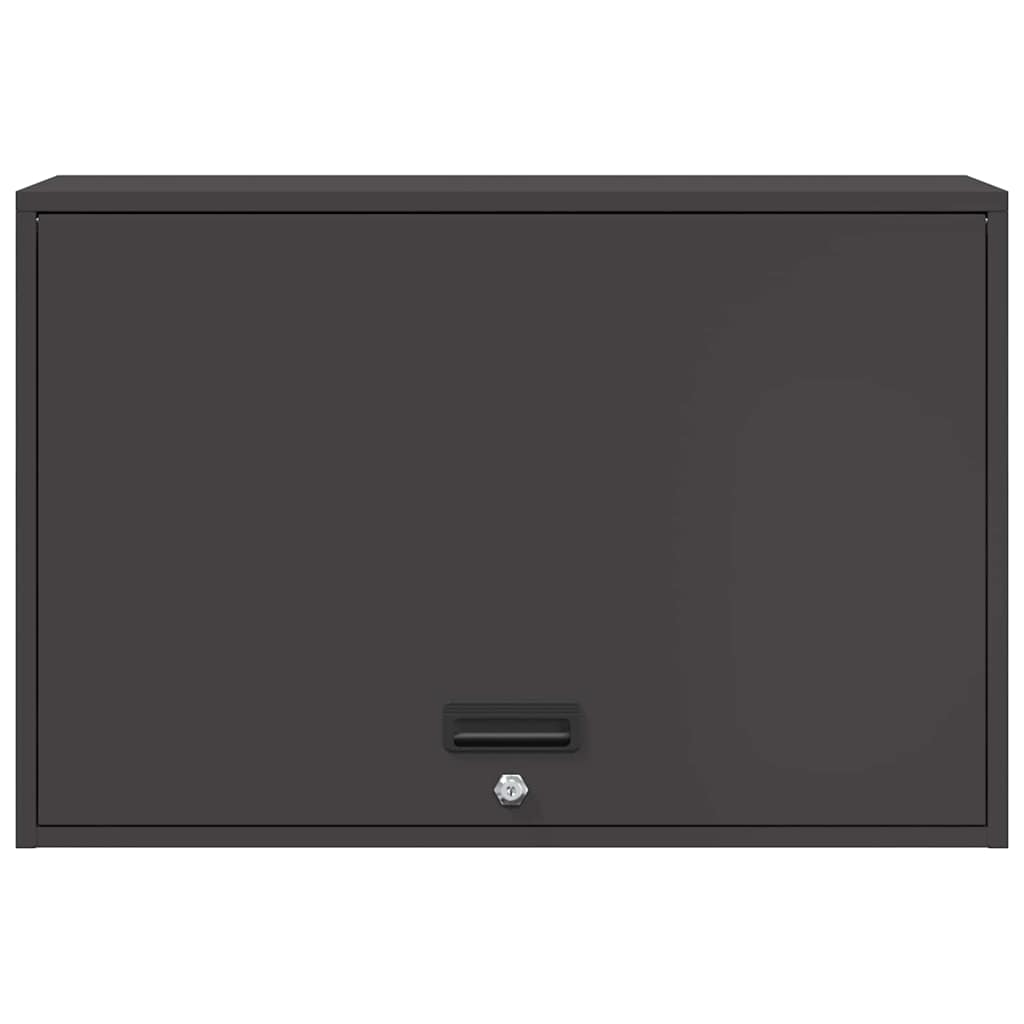 Wall Cabinet for Garage with Gas-lift Door Black