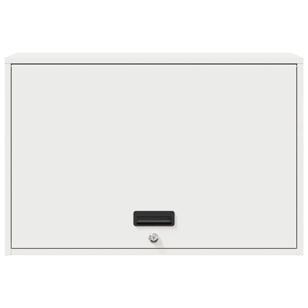 Wall Cabinet for Garage with Gas-lift Door White