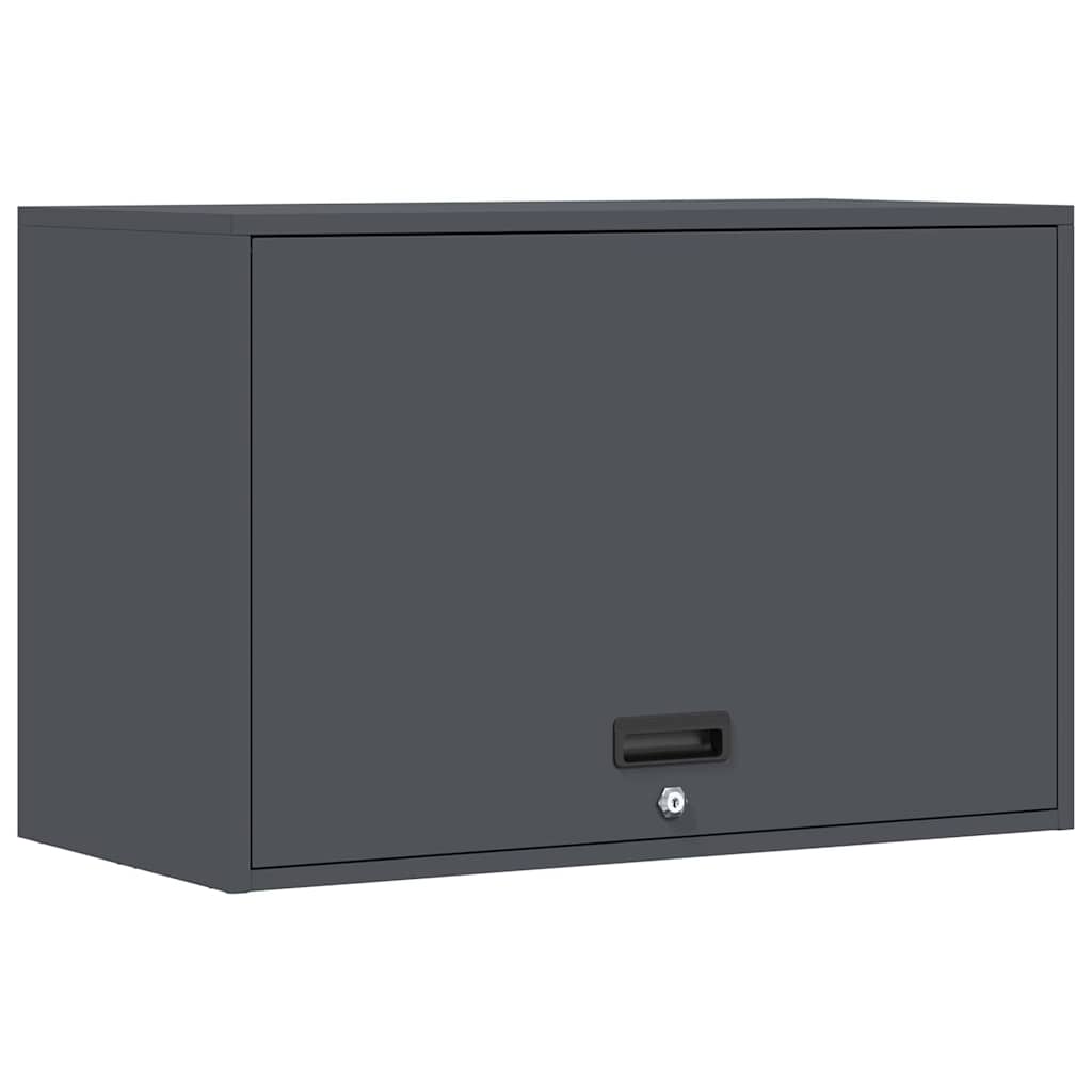 Wall Cabinet for Garage with Gas-lift Door Anthracite