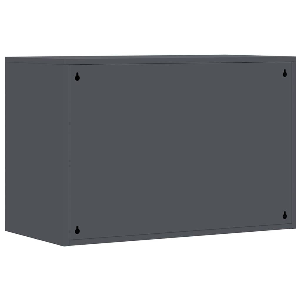 Wall Cabinet for Garage with Gas-lift Door Anthracite