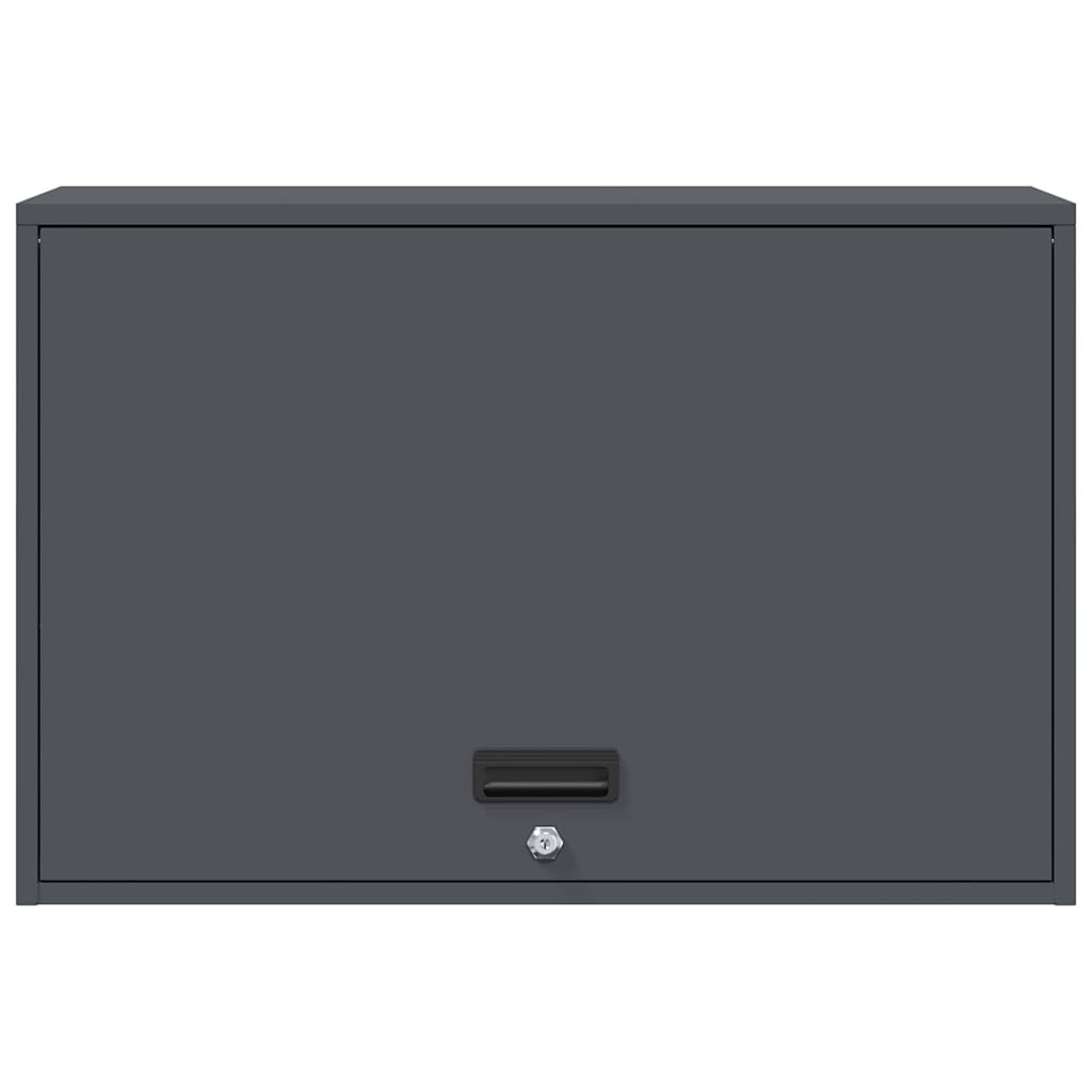 Wall Cabinet for Garage with Gas-lift Door Anthracite