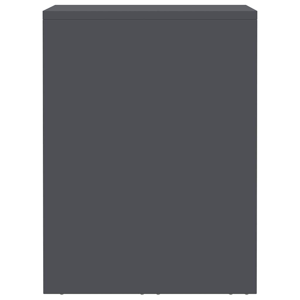 Wall Cabinet for Garage with Gas-lift Door Anthracite