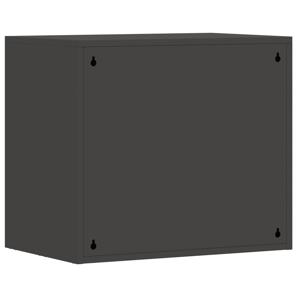 Wall Cabinet for Garage with Gas-lift Door Black