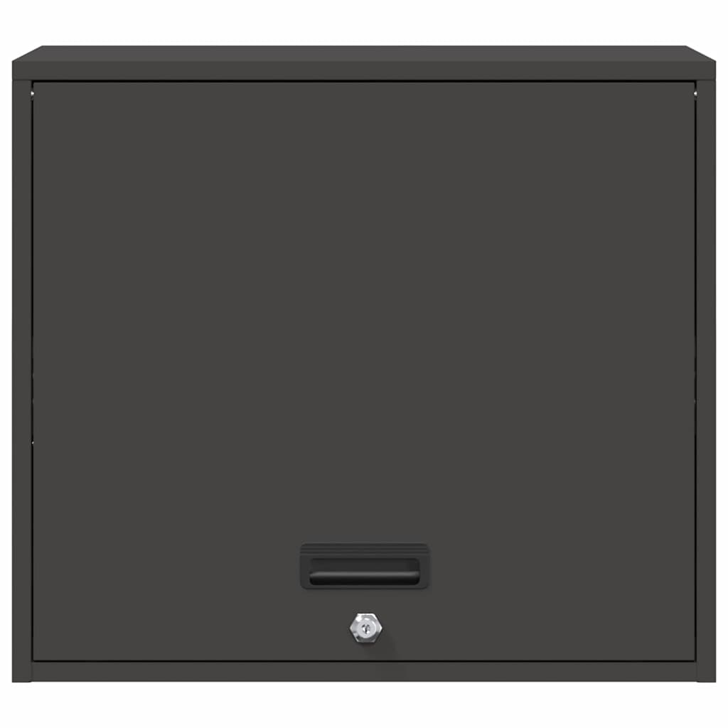 Wall Cabinet for Garage with Gas-lift Door Black