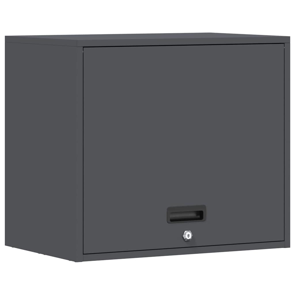 Wall Cabinet for Garage with Gas-lift Door Anthracite