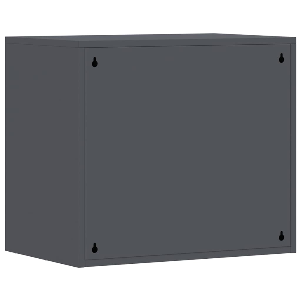 Wall Cabinet for Garage with Gas-lift Door Anthracite