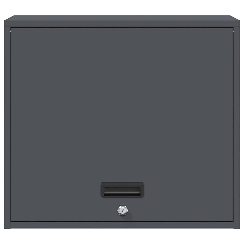 Wall Cabinet for Garage with Gas-lift Door Anthracite