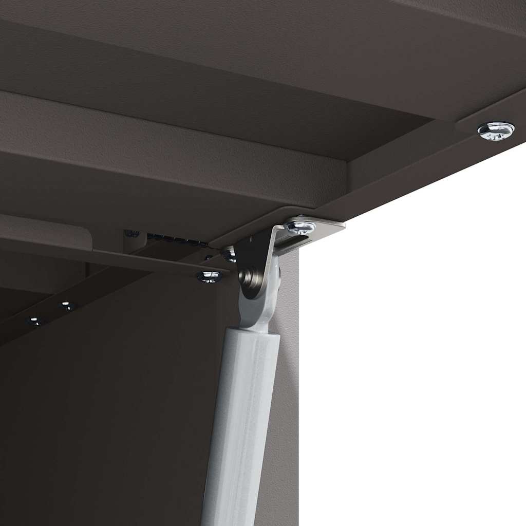 Wall Cabinet for Garage with Gas-lift Door Black