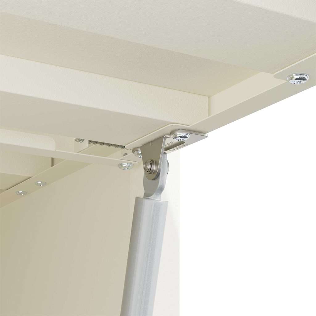 Wall Cabinet for Garage with Gas-lift Door White