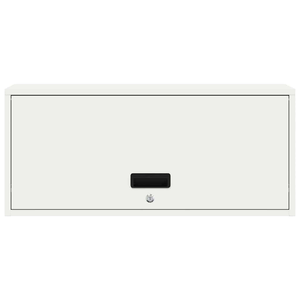 Wall Cabinet for Garage with Gas-lift Door White