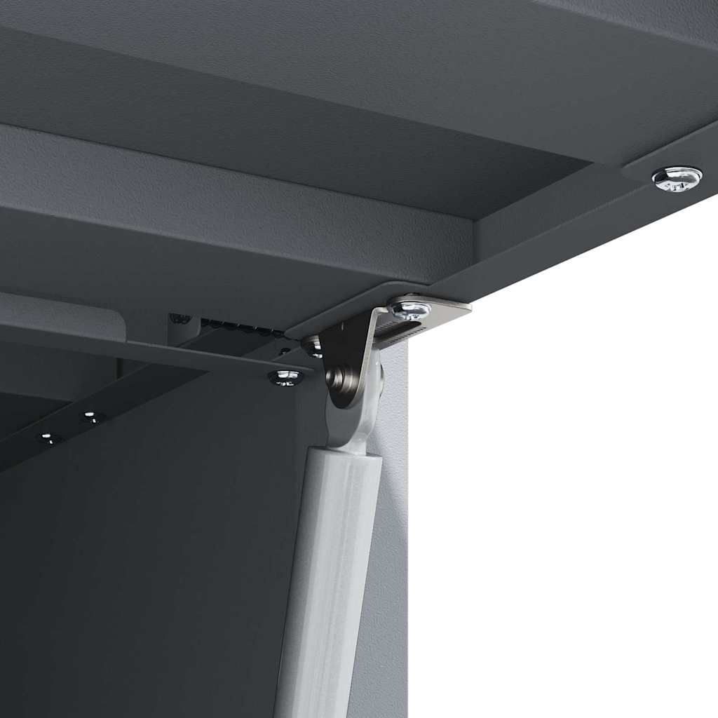 Wall Cabinet for Garage with Gas-lift Door Anthracite