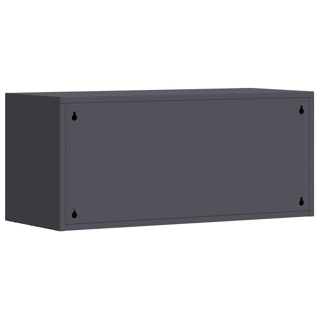 Wall Cabinet for Garage with Gas-lift Door Anthracite