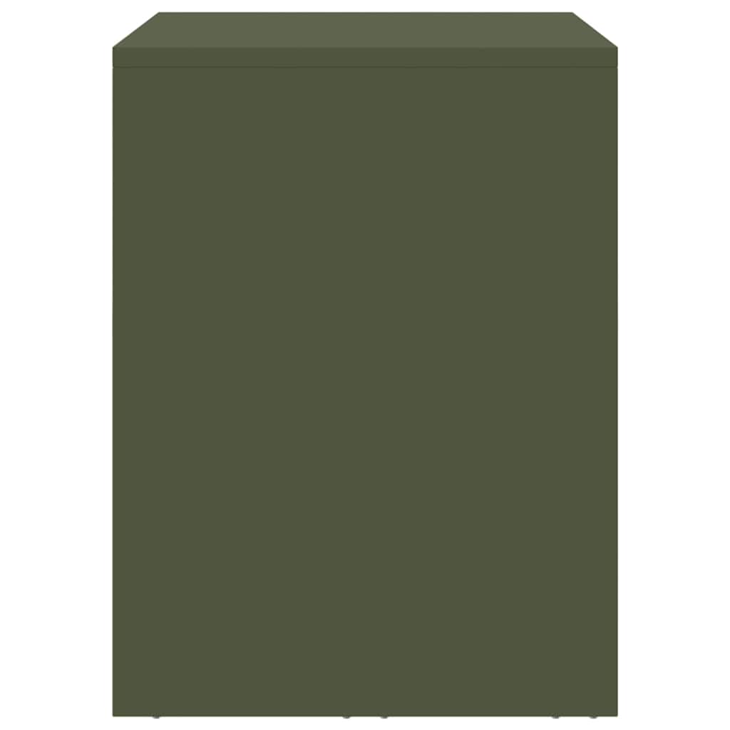 Wall Cabinet for Garage with Gas-lift Door Olive green