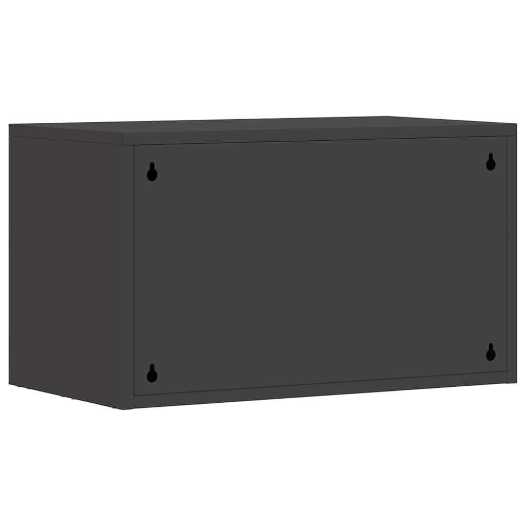 Wall Cabinet for Garage with Gas-lift Door Black