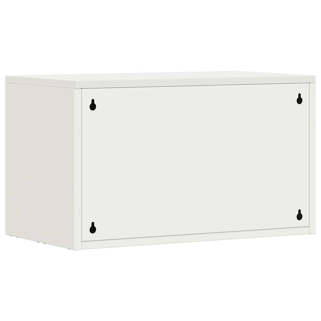 Wall Cabinet for Garage with Gas-lift Door White