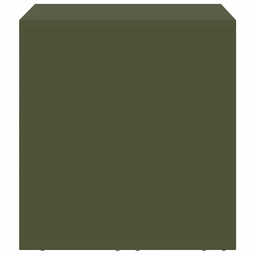 Wall Cabinet for Garage with Gas-lift Door Olive green