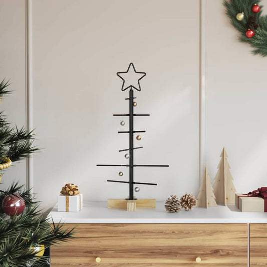 Metal Christmas Tree Black 59.5 cm Powder-coated steel