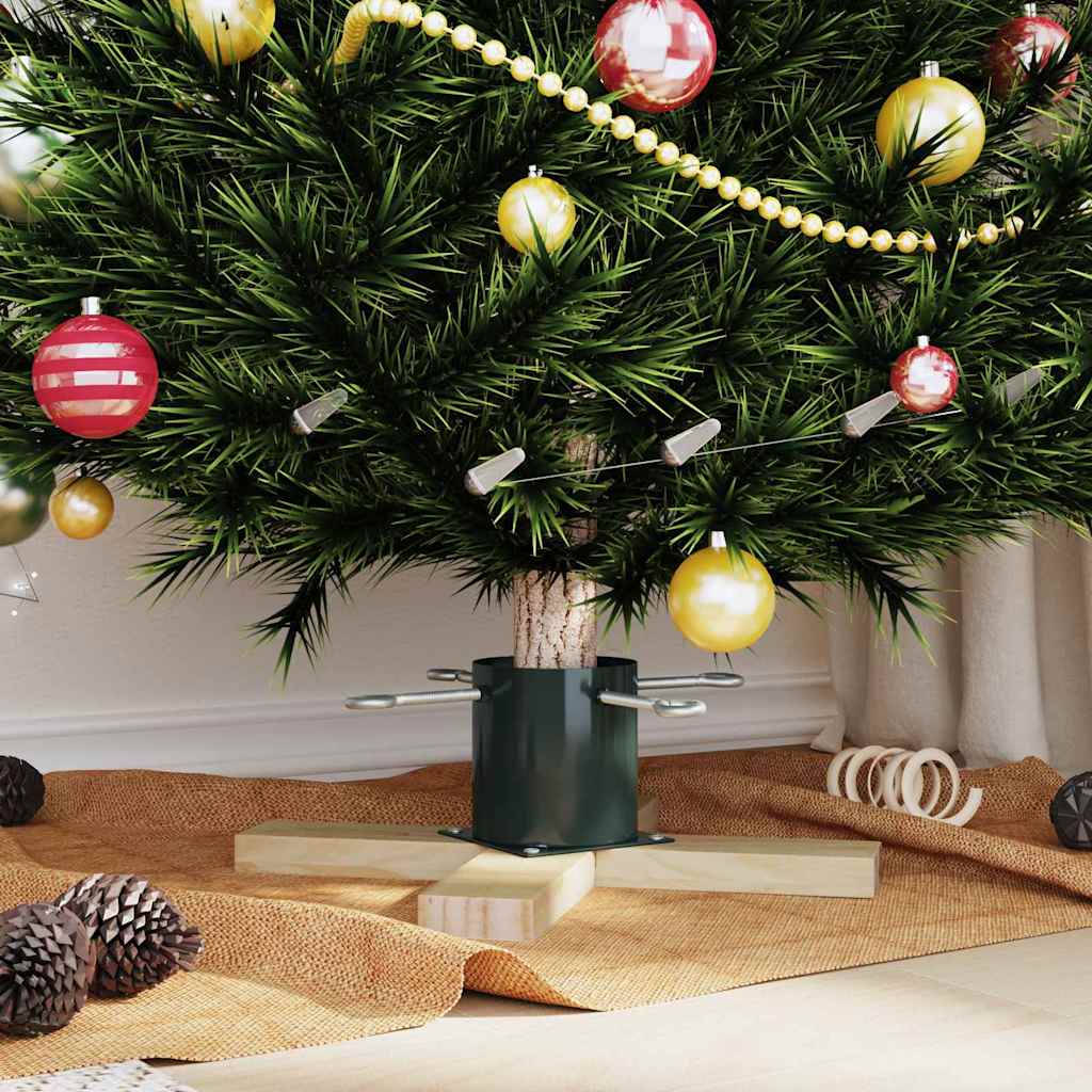 Christmas Tree Stand Green 50 x 50 x 16 cm Solid Pine Wood
