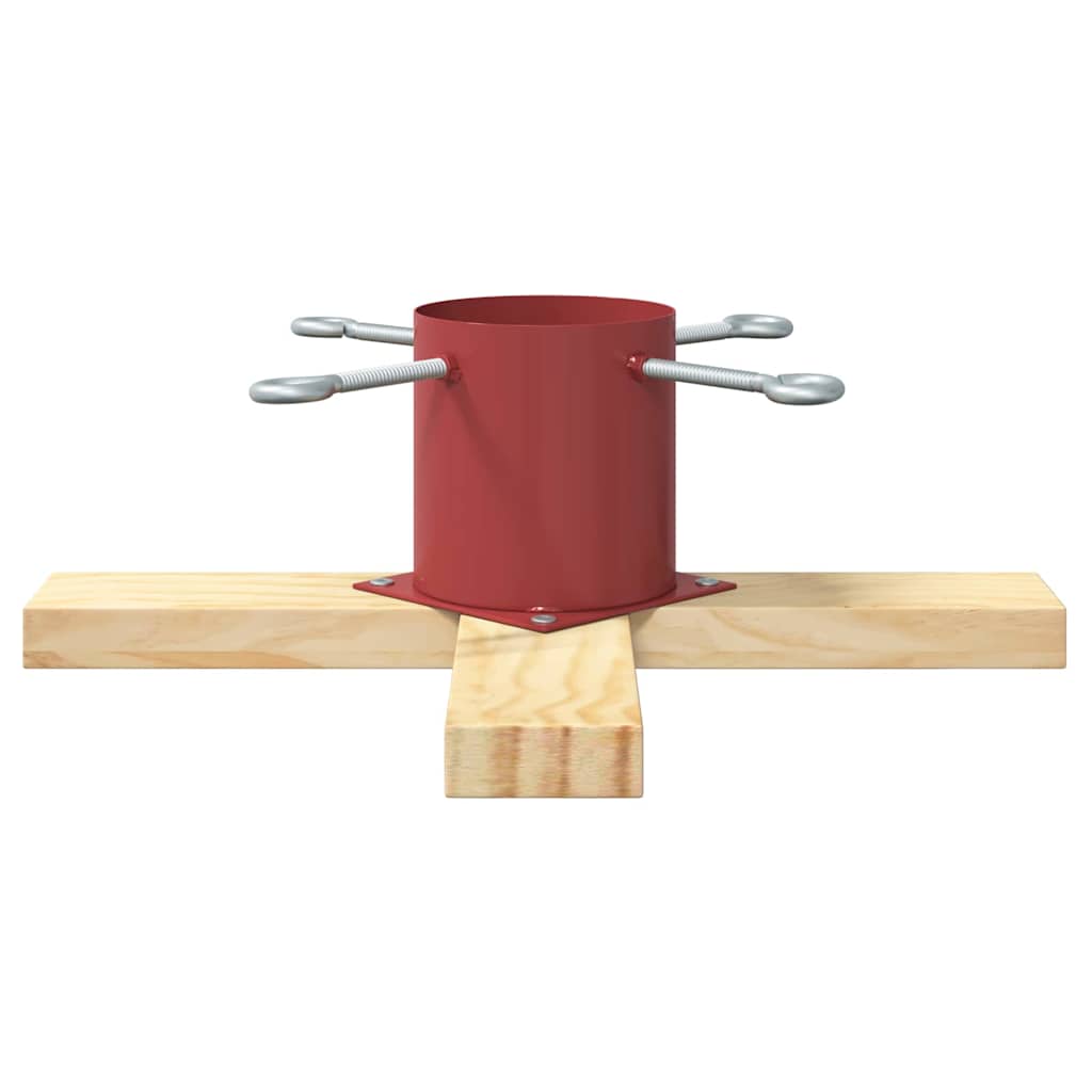 Christmas Tree Stand Red 50 x 50 x 16 cm Solid Pine Wood