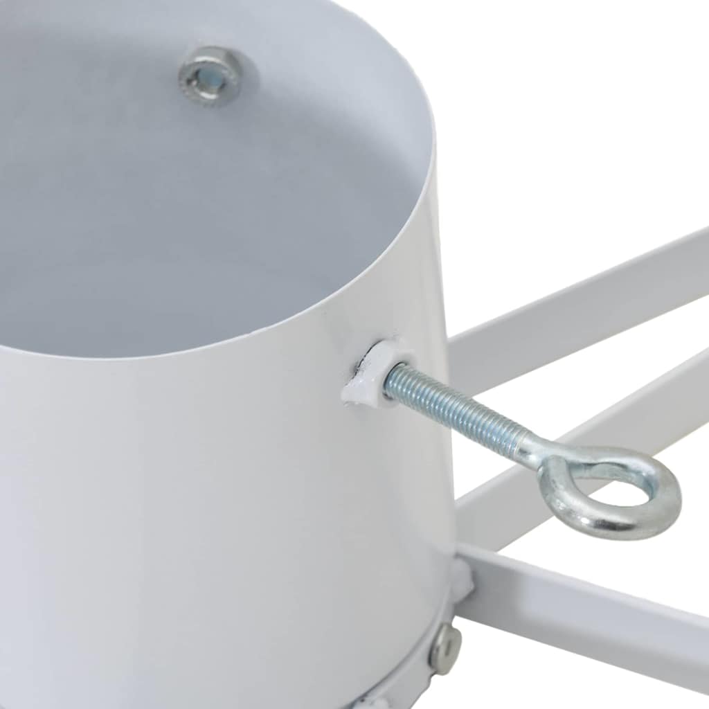 Christmas Tree Stand White 50 x 50 x 15.5 cm Steel