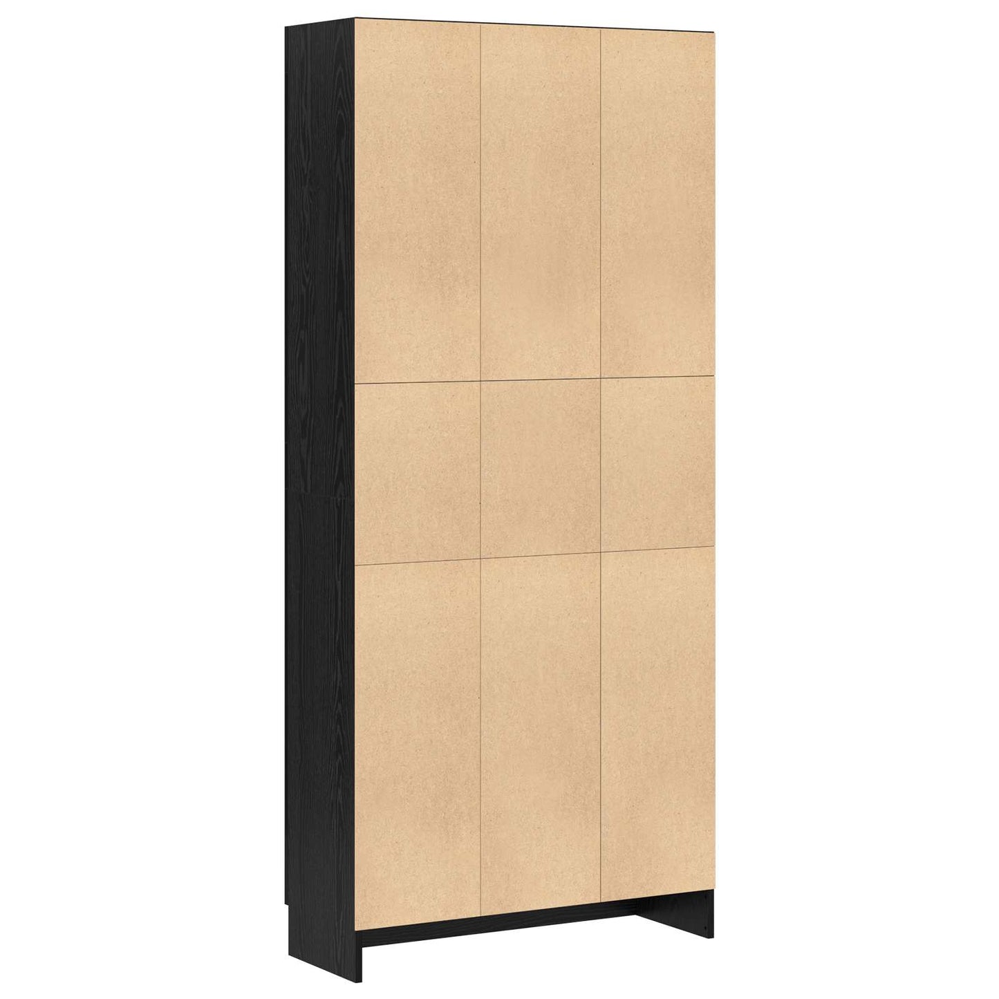 Book Cabinet Black Oak 82.5 x 30.5 x 185 cm Engineered Wood