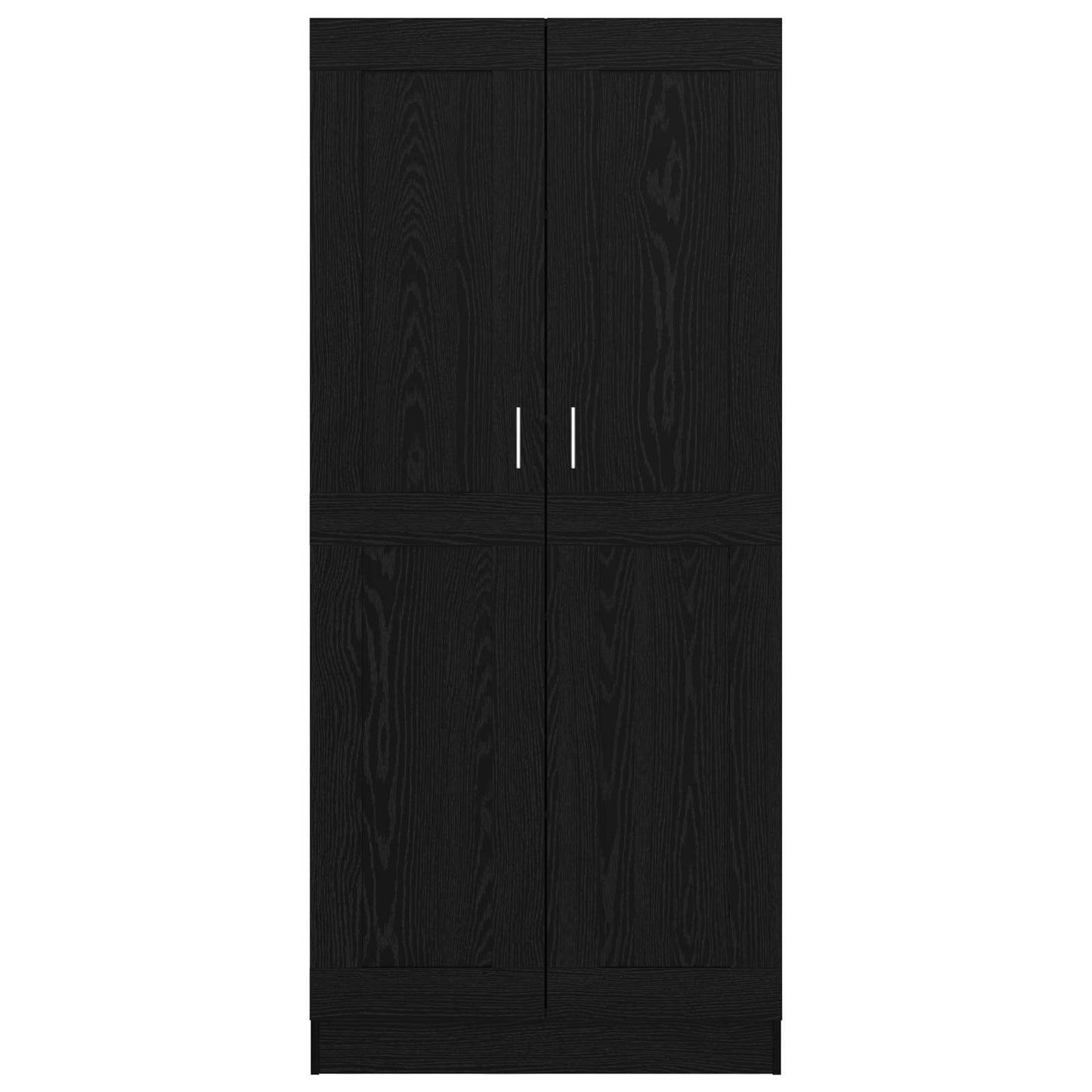 Book Cabinet Black Oak 82.5 x 30.5 x 185 cm Engineered Wood
