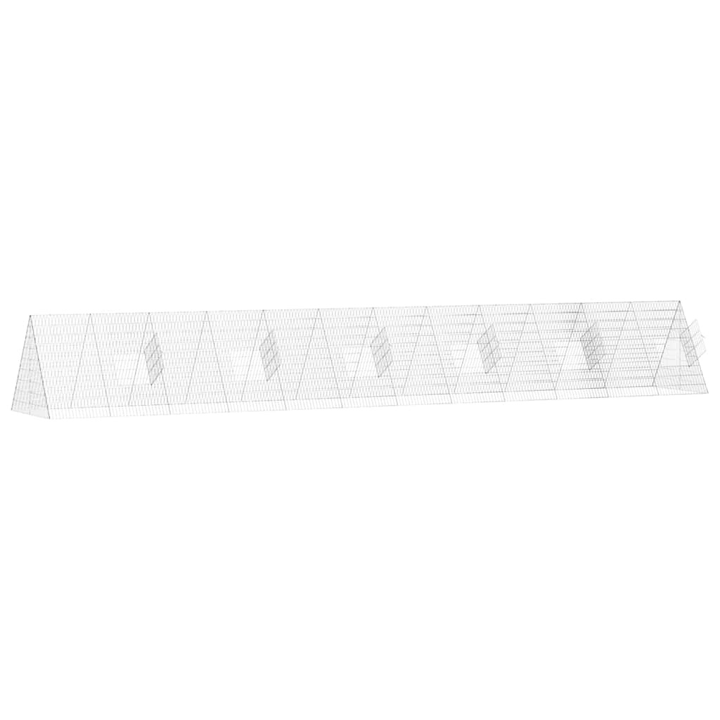 Chicken Cage Silver 650 x 100 x 85 cm Galvanised Steel