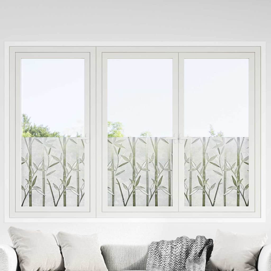 Static Window Film Bamboo Pattern 90 x 500 cm PVC