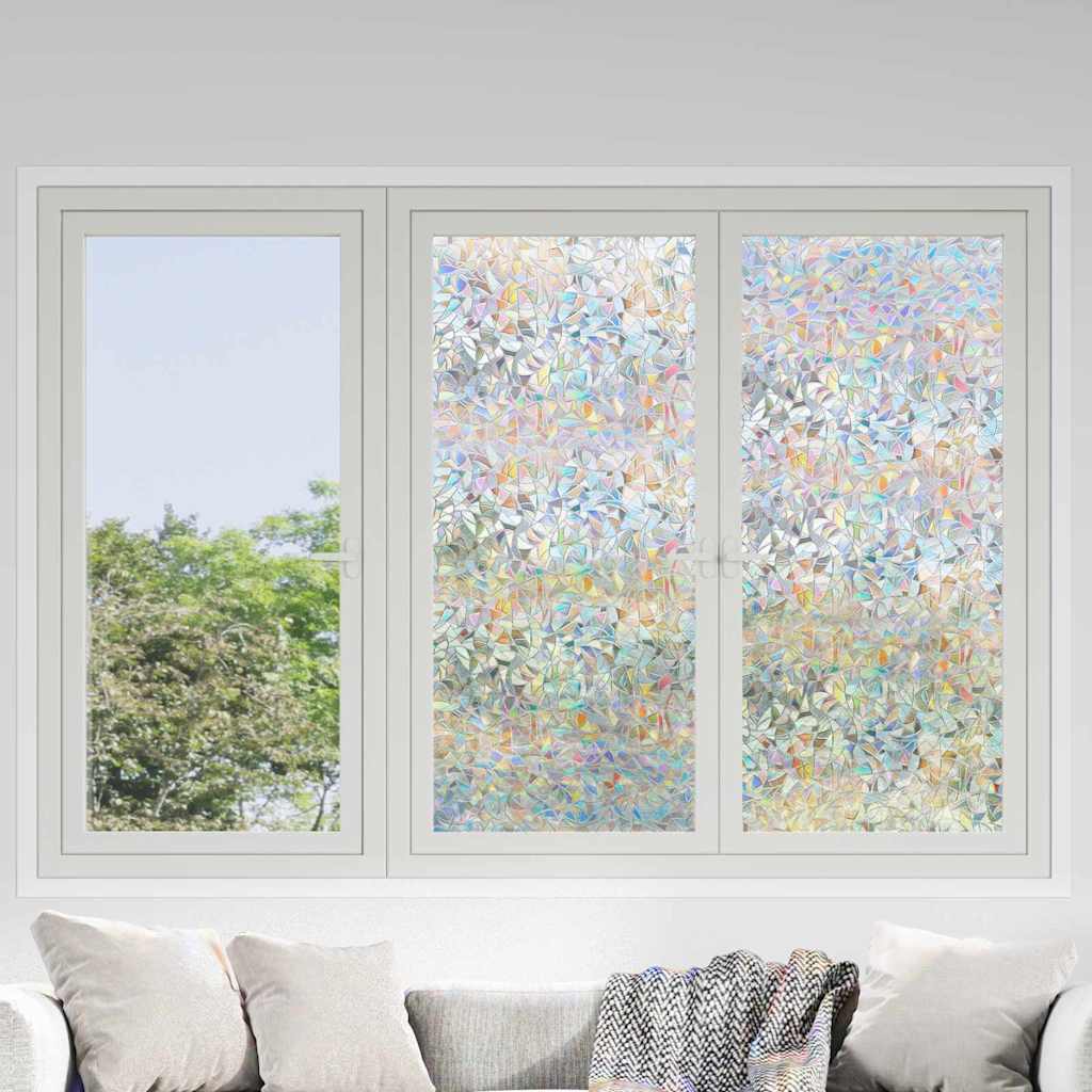 Static Window Film Transparent 45 x 2000 cm PVC