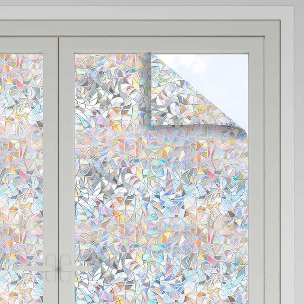 Static Window Film Transparent 90 x 1000 cm PVC