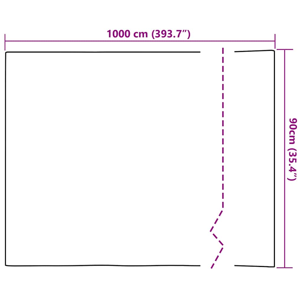 Static Window Film Transparent 90 x 1000 cm PVC