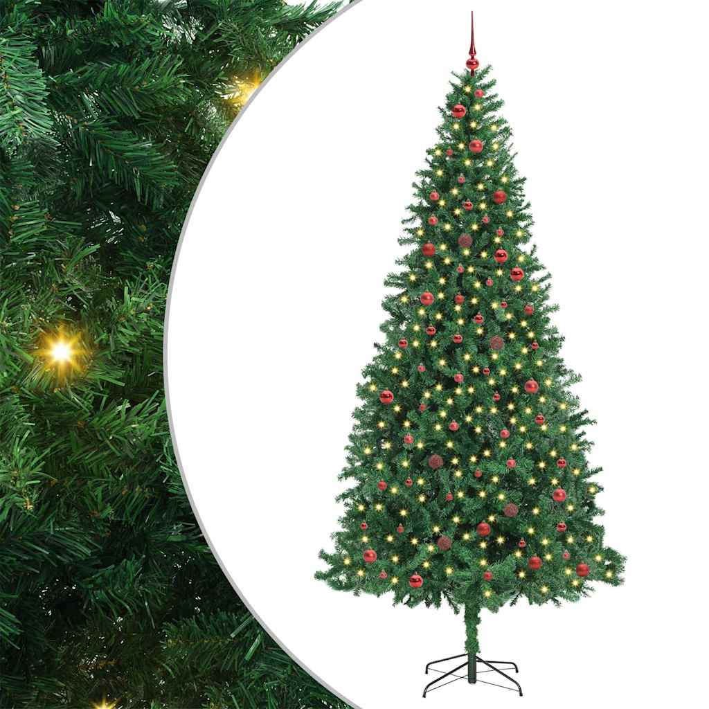 Artificial Christmas Tree with 300 LEDs with Stand Green 300 cm