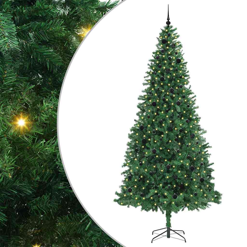 Artificial Christmas Tree with 300 LEDs with Stand Green 300 cm