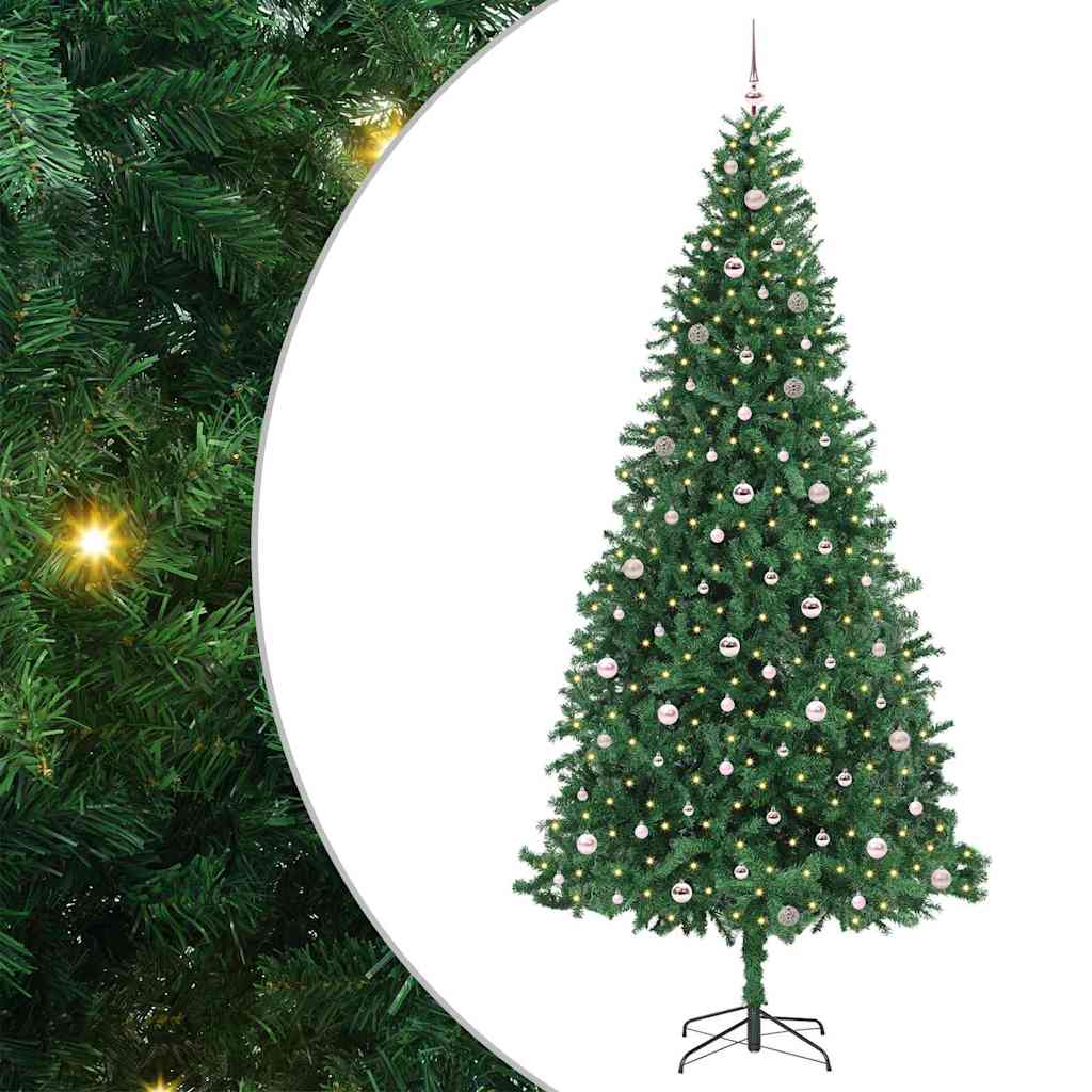 Artificial Christmas Tree with 300 LEDs with Stand Green 300 cm