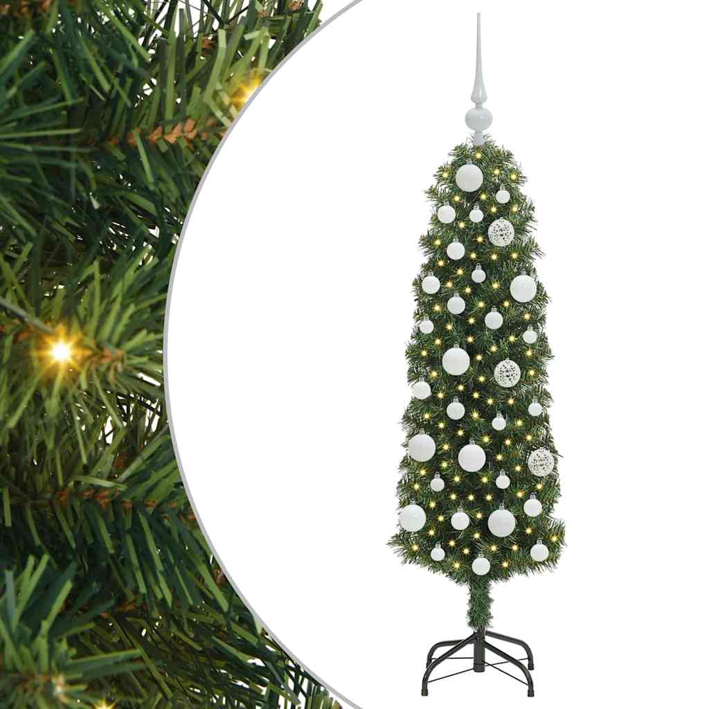 Artificial Christmas Tree with 150 LEDs with Stand Green 120 cm