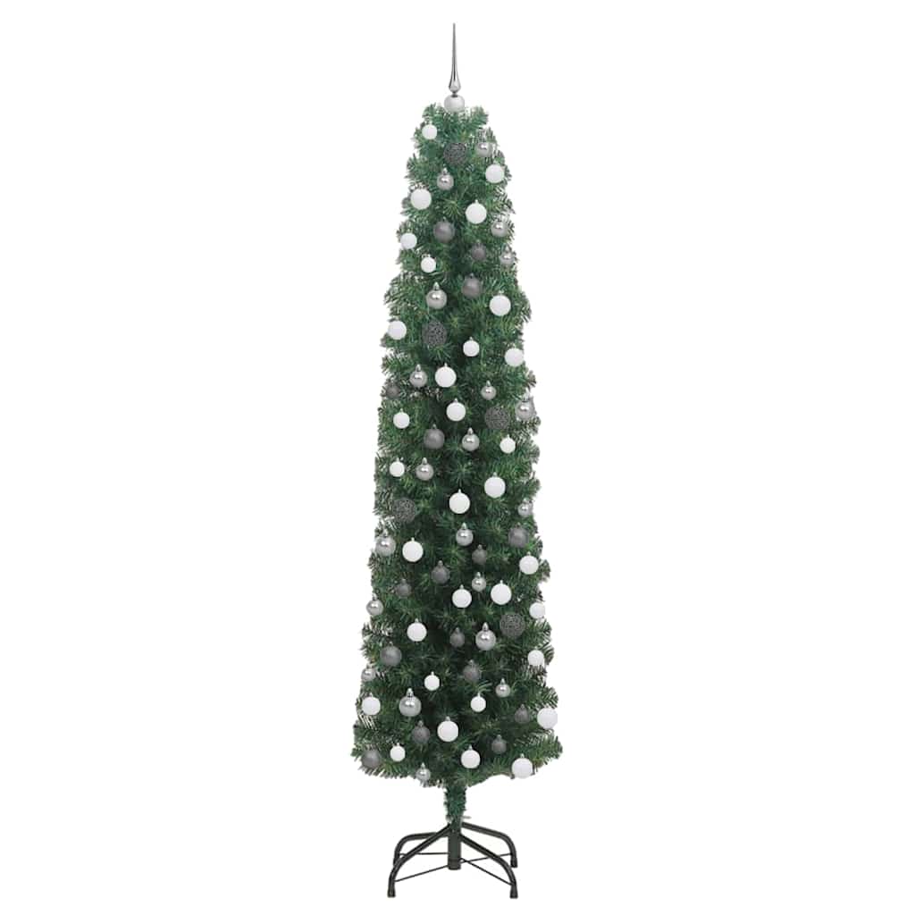 Artificial Christmas Tree with 300 LEDs with Stand Green 210 cm