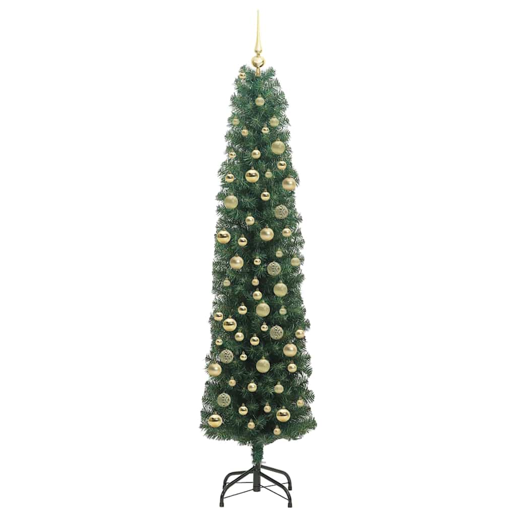 Artificial Christmas Tree with LED Light Green 210 cm