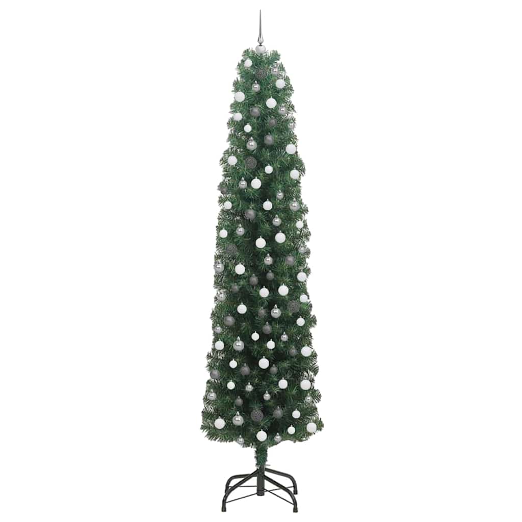 Artificial Christmas Tree with LED Light Green 240 cm