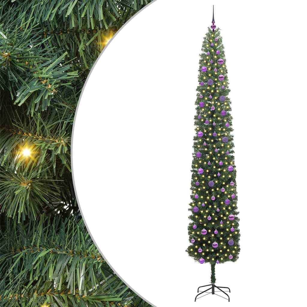 Artificial Christmas Tree with 300 LEDs with Stand Green 270 cm